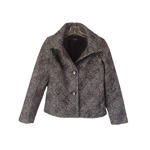 Talbots Tweed Blazer size 6P  Petite Black Tweed - Picture 1 of 3